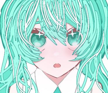 レイヤー1枚ミク