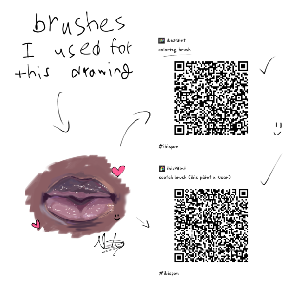 brushes i used for this drawing - ibisPaint