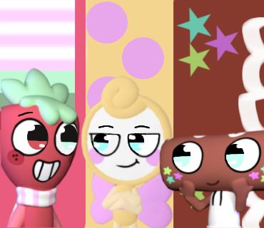 Sprout, Glisten and Cosmo!