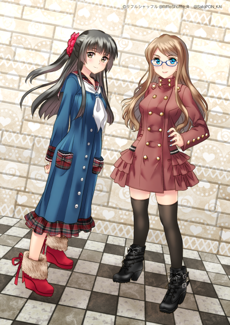 双子妹リフルシャッフル服