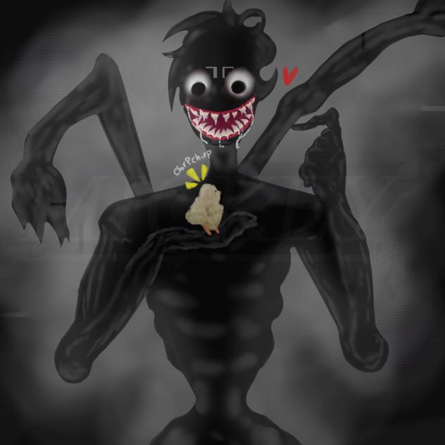 🐣🐤Chicken Child & Horrid Monster 👁️🖤