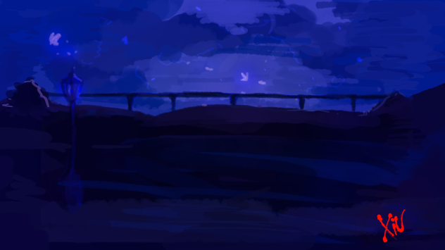 Blue scene inspired by @niruulove