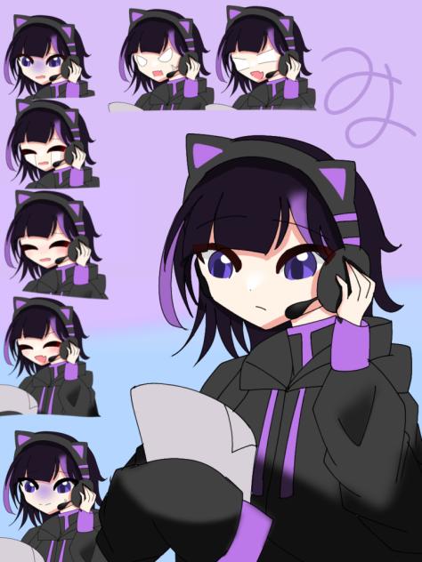月乃美夜の表情差分