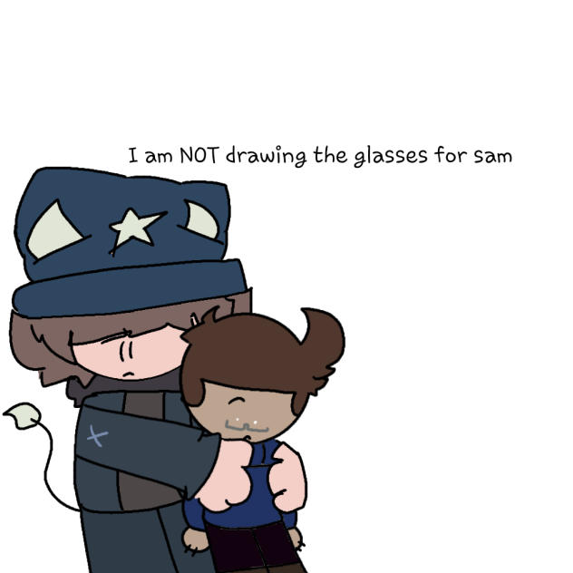 sam hugs bean