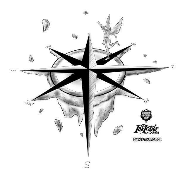INKTOBER 2024 DAY 29 NAVIGATOR