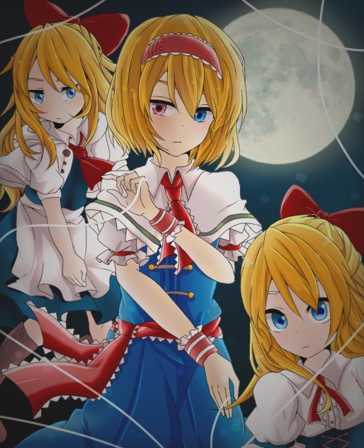 アリス 線画お借りしました‼