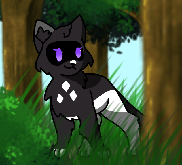 Uzi as a cat (all my art)