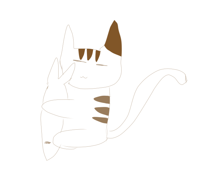 ゆるふわ系の猫
