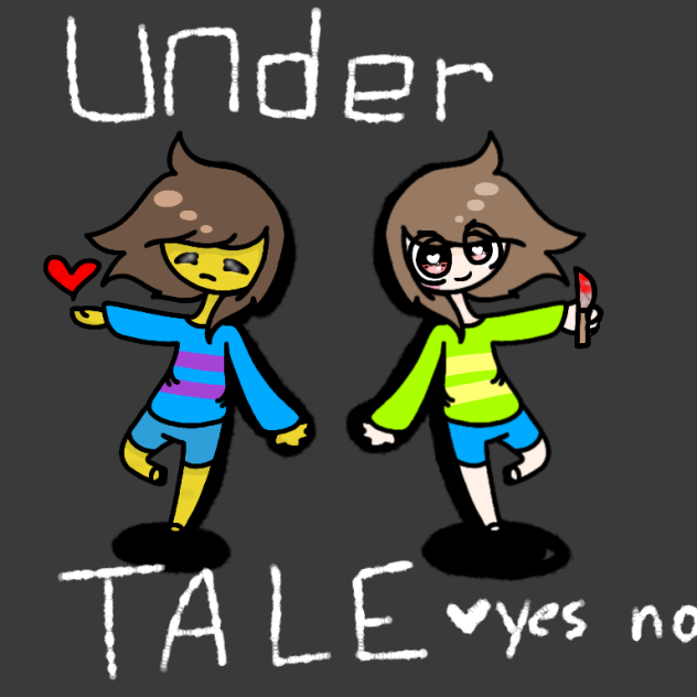frisk and chara speedpaint
