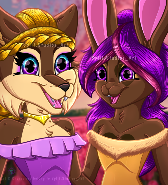 The Easter Wolf & Bunny