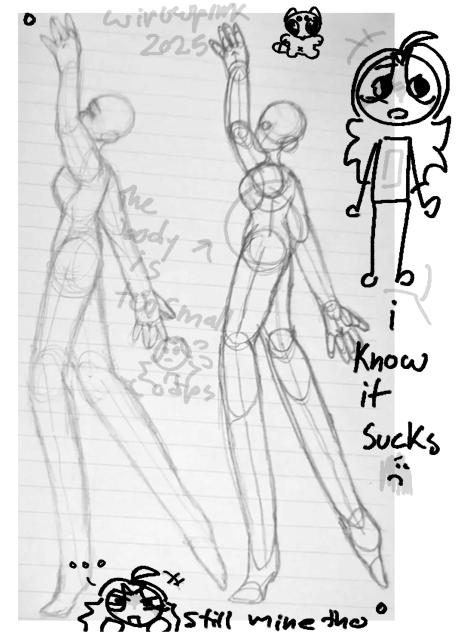 trying to teach myself proportion+poses