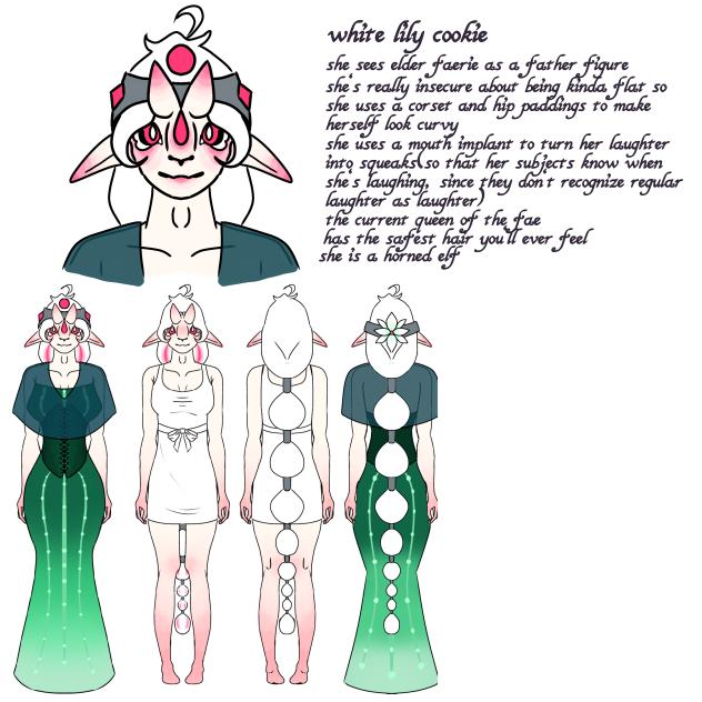 white Lilly design