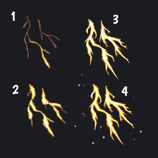 Fire Matches Brush in action