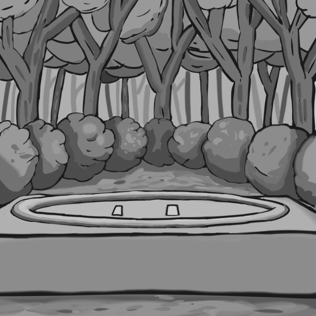 森の中にある土俵