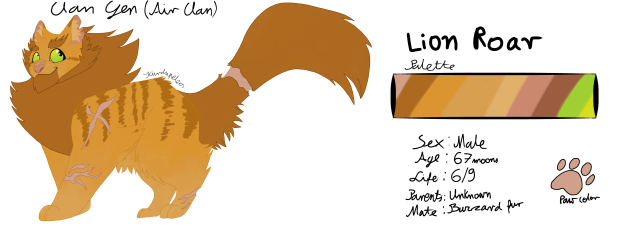 (Warrior cats) clan gen (air clan)
