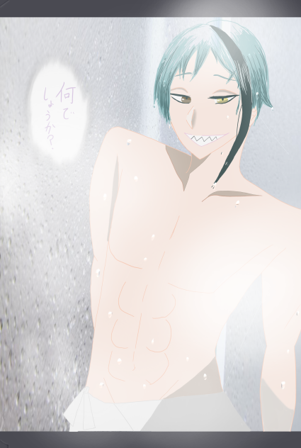 風呂上がりのジェイド🐬