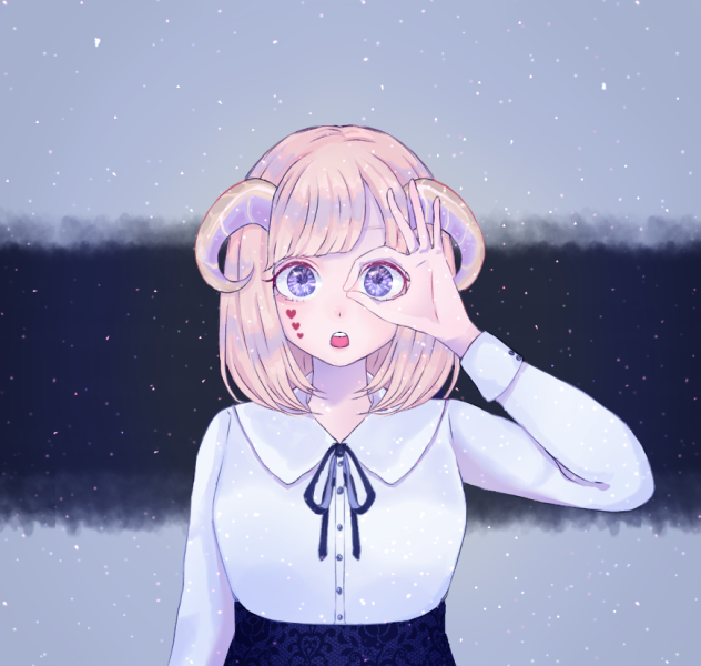 なんか見えるよー？