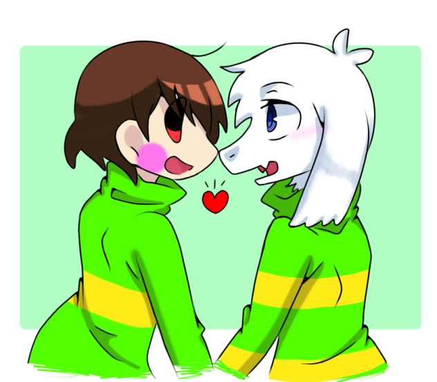 鼻タッチ🐐👩💕【Undertale】