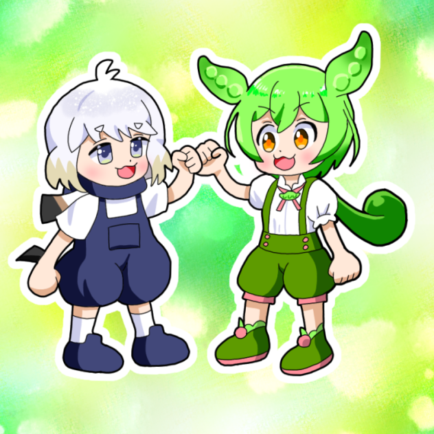 こまエナガちゃんとずんだもん