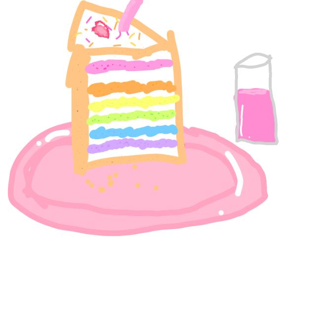 Rainbow Cake - ibisPaint