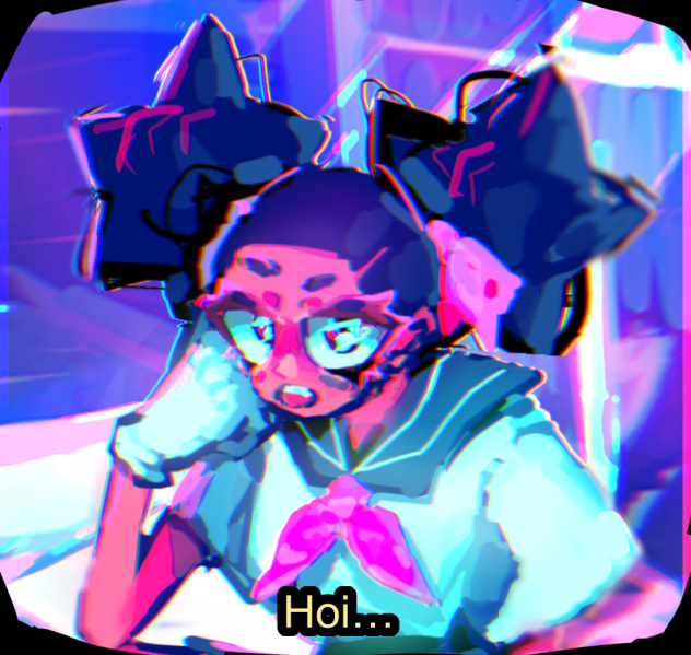 Retro magical fellar chilling