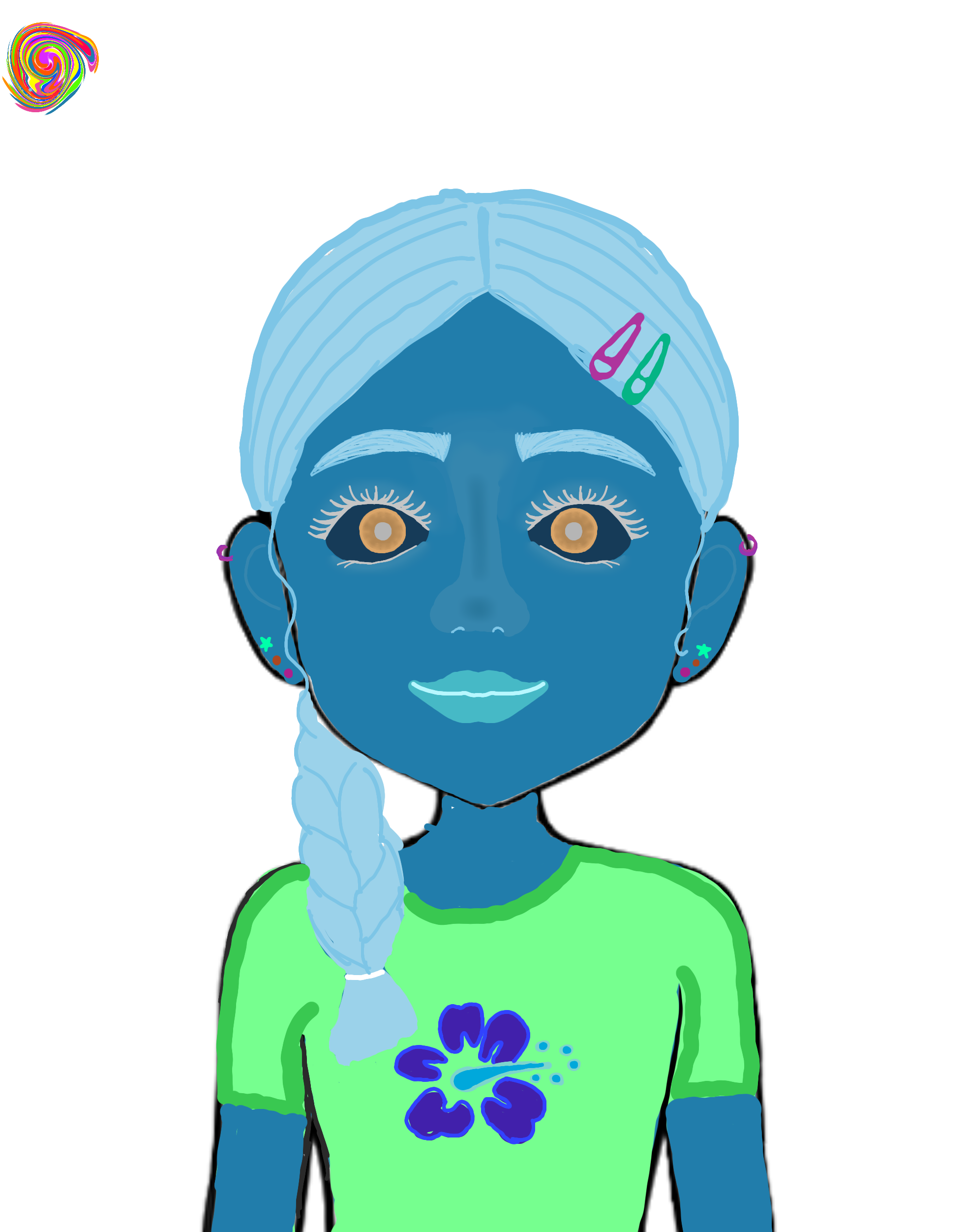 Inverted lady - ibisPaint