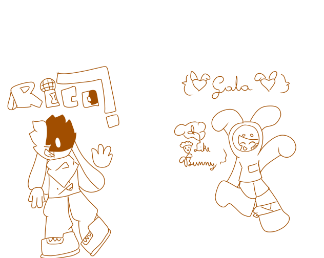My friends in ibis paint x (in procces)