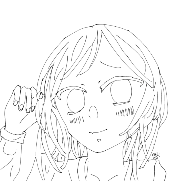 クローバー 線画