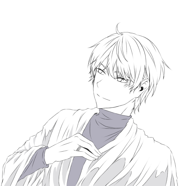 ハイネック ［線画］