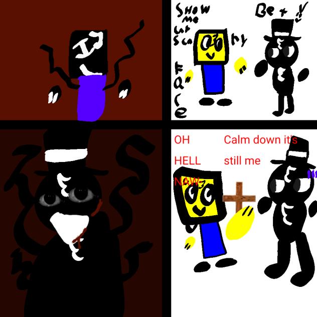 Scary face meme