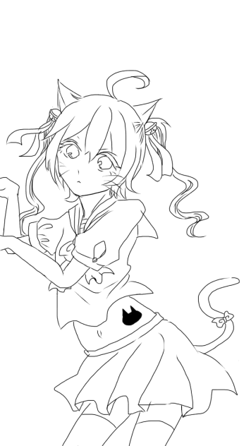 【線画】塗ってください