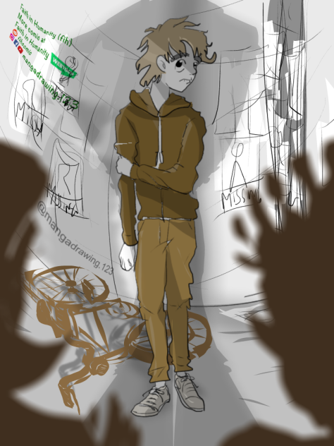 Make webcomic title-expression shy scare