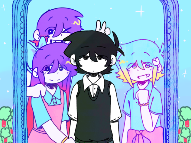 Your friends smile warmly behind you.