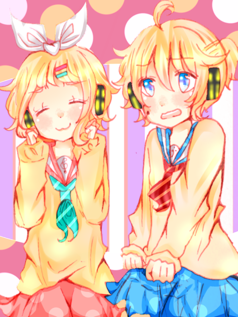 ぱっつんセーラーリンちゃんとセーラーレンくん