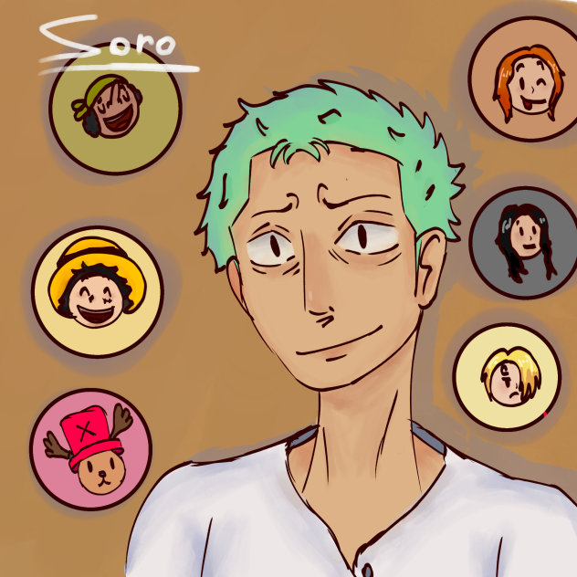 zoro is happy