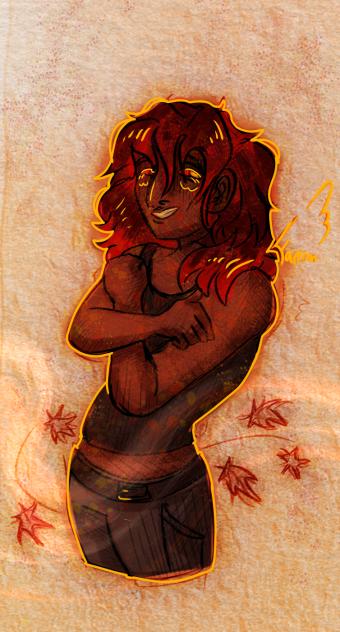 Oc sketch yippie but I finaly colored it