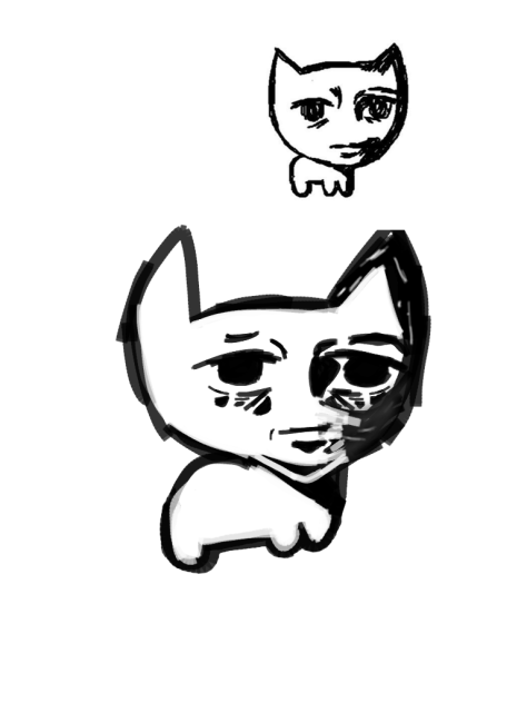 traumatized kitty - ibisPaint