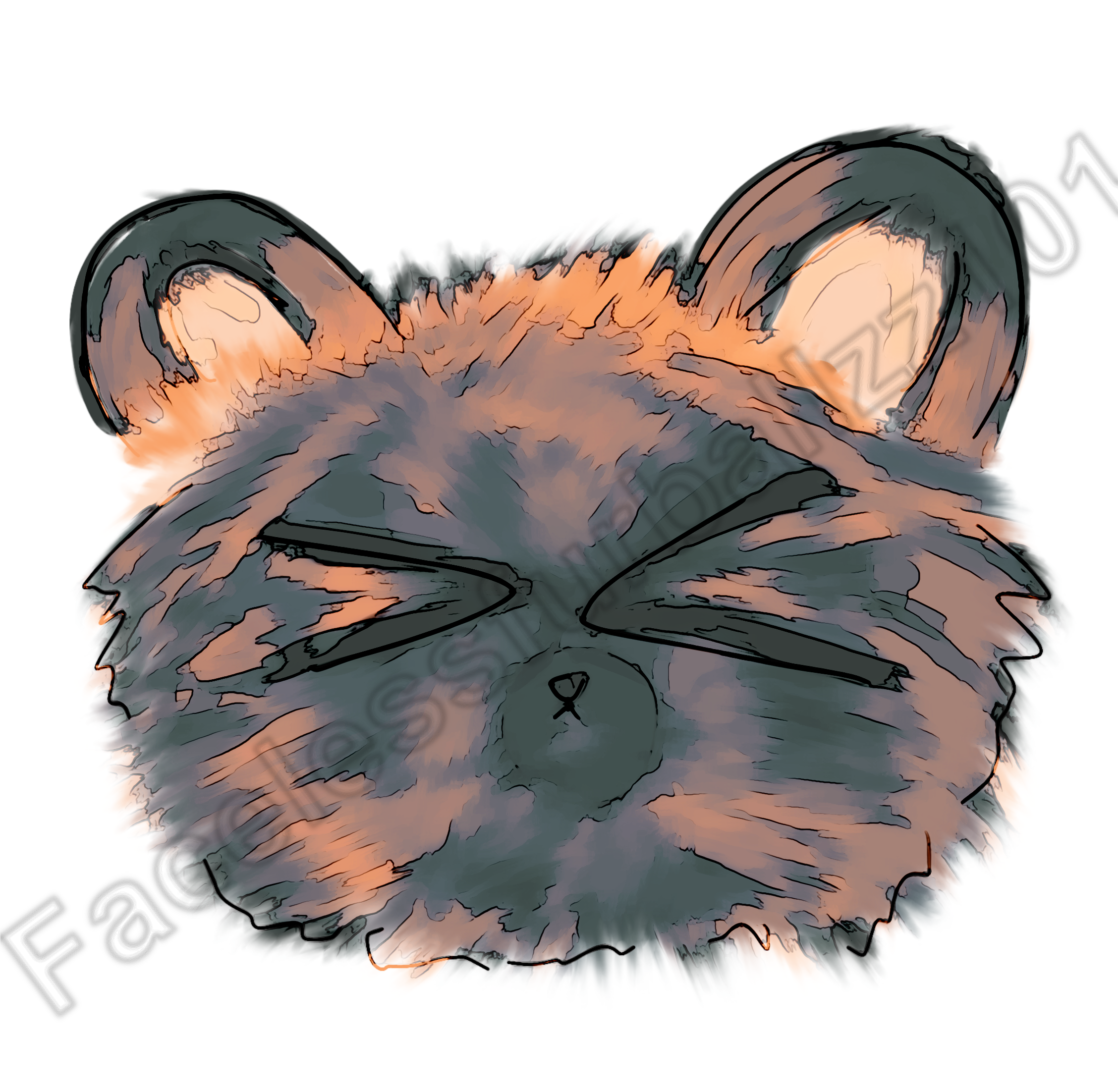 Cute bear sketch - ibisPaint