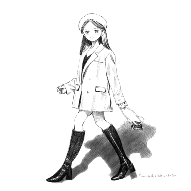 ブーツの女の子。