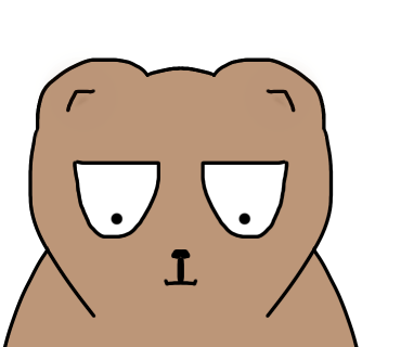 くまのイラストを描きました