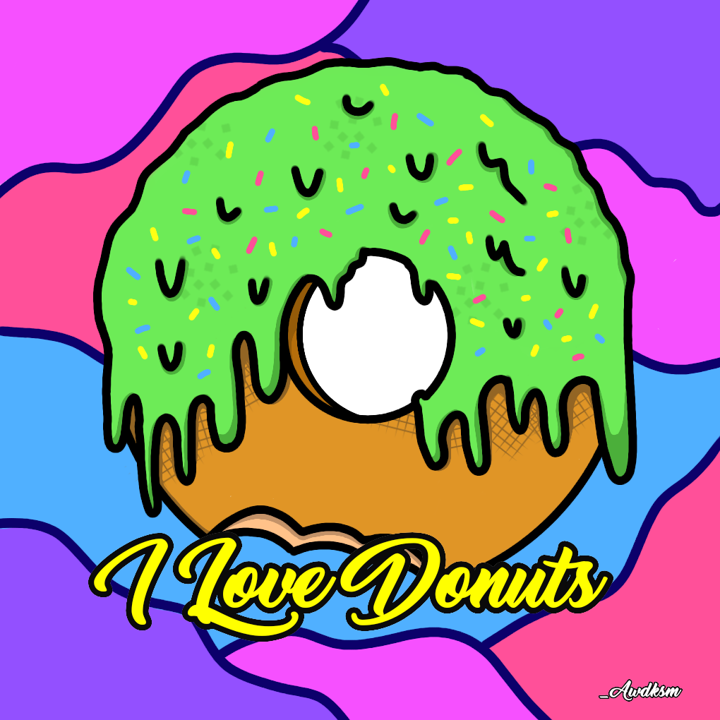 I Love Donut - ibisPaint