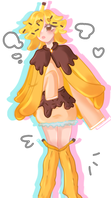 banana split girl - ibisPaint