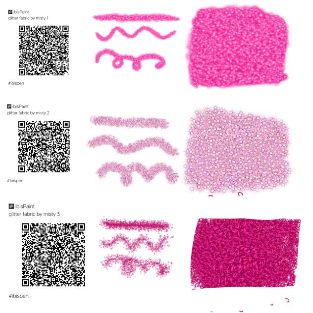 glitter fabric set