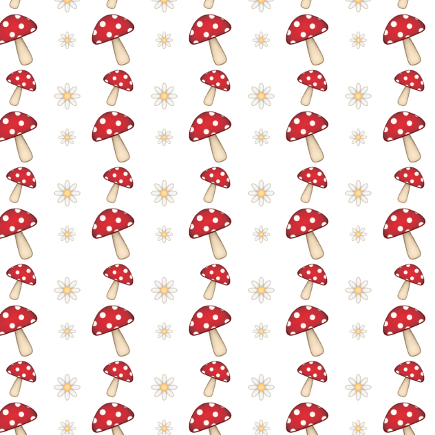 mushrooms and daisy 2