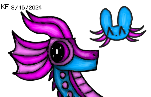 Ruffles as a WOF dragon!