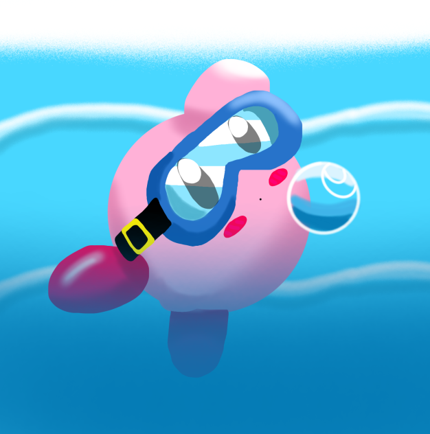 Kirby buceando