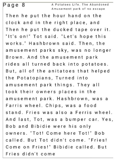 A Potatoes Life. Page 8.