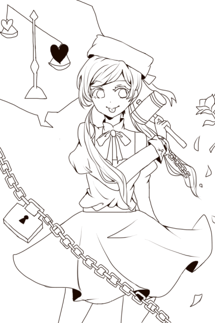 【線画】恋愛裁判