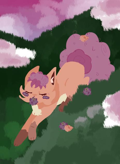 Walking through a grove of berries♥︎♡
