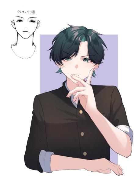 タレ目×ツリ眉くん
